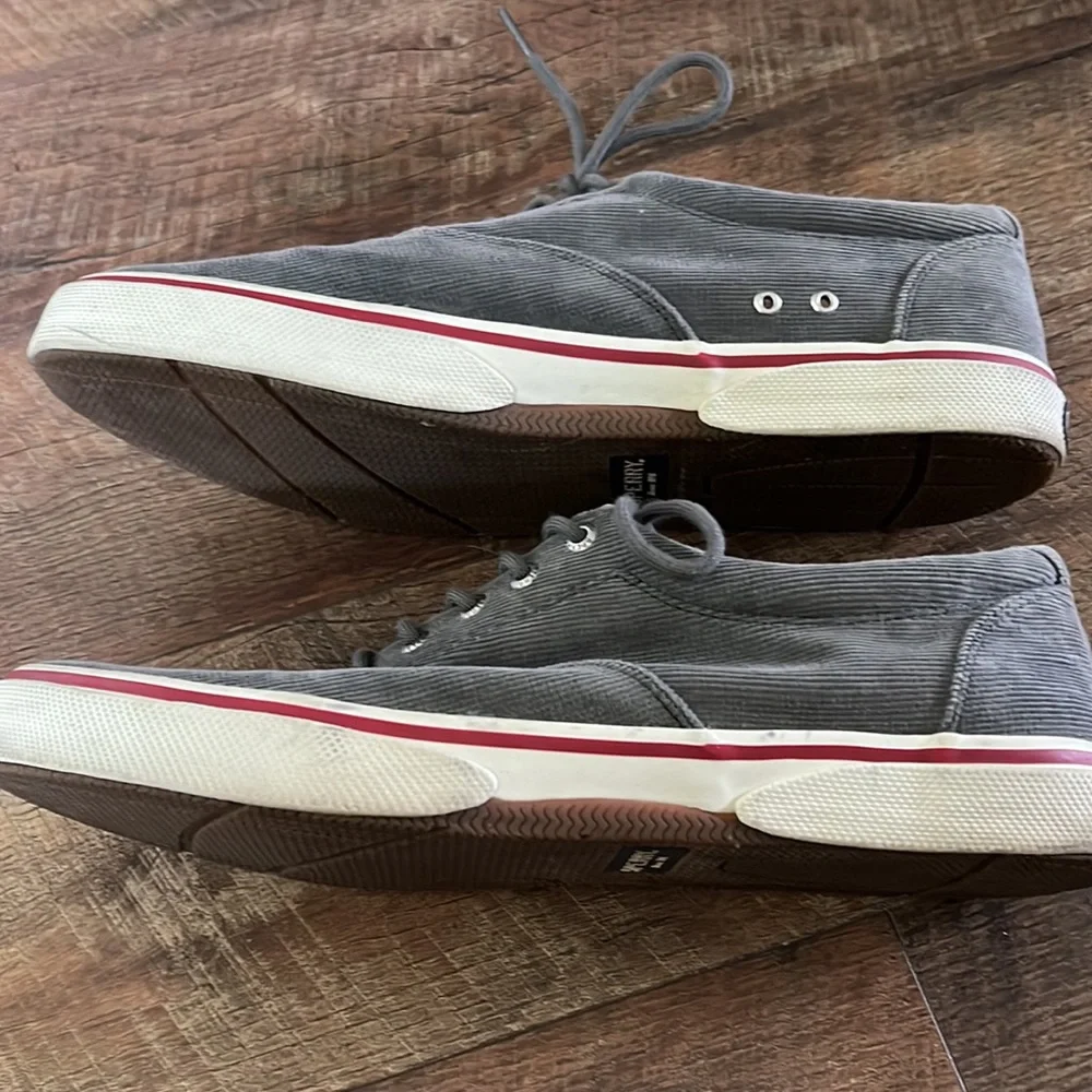 MENS GREY SPERRY SHOE/DECK SHOE